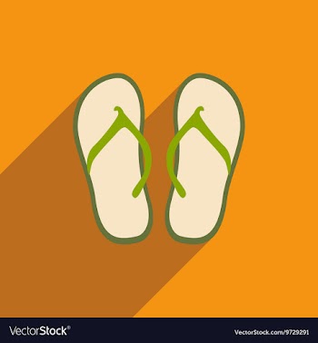 Flat with shadow icon and mobile application beach vector image