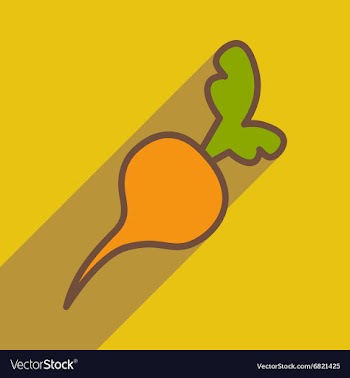 Flat with shadow icon and mobile application beet vector image