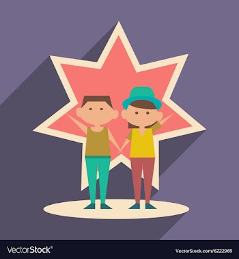 Flat with shadow icon and mobile application best vector image