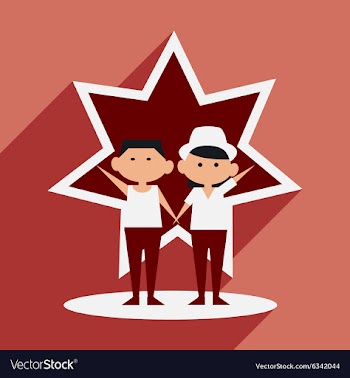 Flat with shadow icon and mobile application best vector image