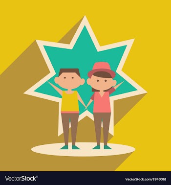 Flat with shadow icon and mobile application best vector image