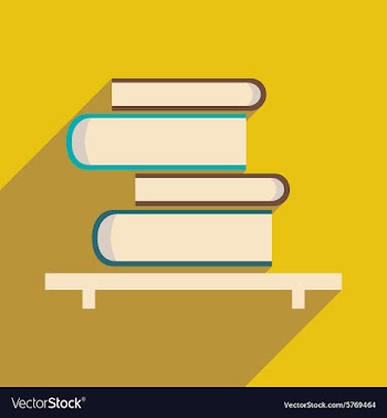Flat with shadow icon and mobile application book vector image