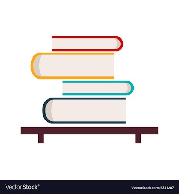 Flat with shadow icon and mobile application book vector image