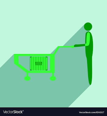 Flat with shadow icon and mobile application box vector image