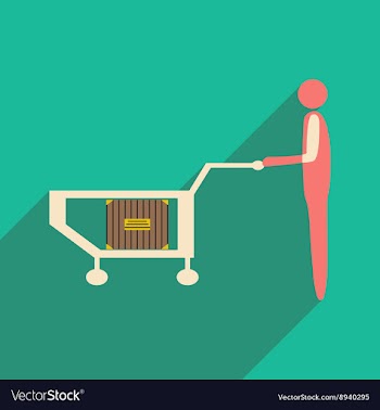 Flat with shadow icon and mobile application box vector image