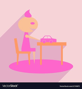 Flat with shadow icon and mobile application boy vector image