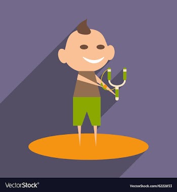 Flat with shadow icon and mobile application boy vector image