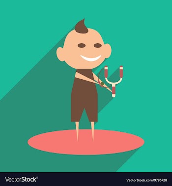 Flat with shadow icon and mobile application boy vector image