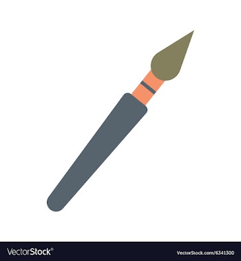Flat with shadow icon and mobile application brush vector image