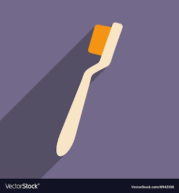 Flat with shadow icon and mobile application Brush vector image