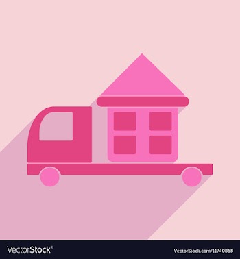 Flat with shadow icon and mobile application car vector image