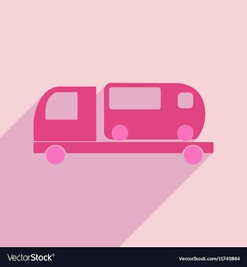 Flat with shadow icon and mobile application car vector image