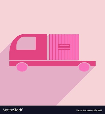 Flat with shadow icon and mobile application car vector image