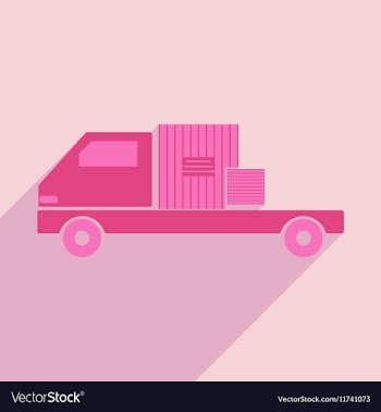 Flat with shadow icon and mobile application car vector image