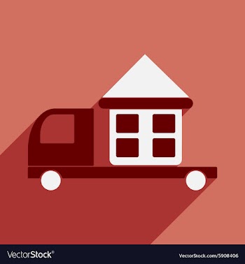 Flat with shadow icon and mobile application car vector image