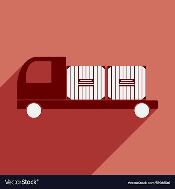 Flat with shadow icon and mobile application car vector image