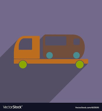 Flat with shadow icon and mobile application car vector image