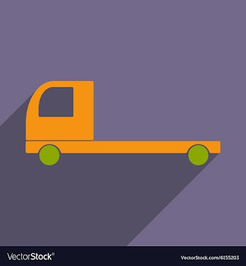 Flat with shadow icon and mobile application car vector image