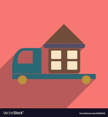 Flat with shadow icon and mobile application car vector image