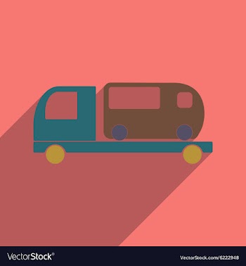 Flat with shadow icon and mobile application car vector image
