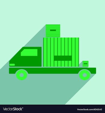 Flat with shadow icon and mobile application car vector image