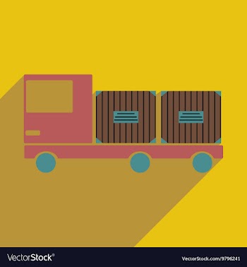 Flat with shadow icon and mobile application car vector image