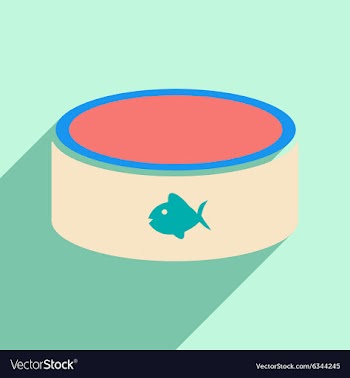 Flat with shadow icon and mobile application cat vector image