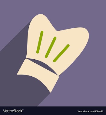 Flat with shadow icon and mobile application chef vector image