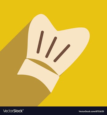 Flat with shadow icon and mobile application chef vector image