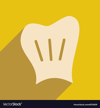 Flat with shadow icon and mobile application chef vector image