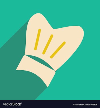 Flat with shadow icon and mobile application chef vector image