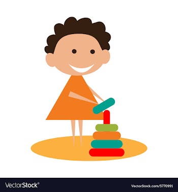 Flat with shadow icon and mobile application child vector image