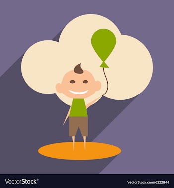 Flat with shadow icon and mobile application Child vector image
