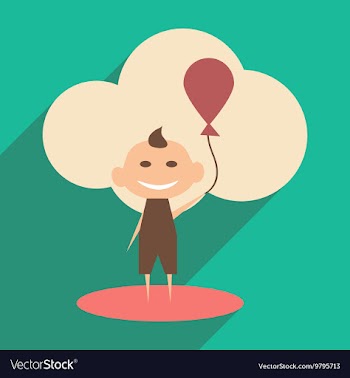 Flat with shadow icon and mobile application Child vector image