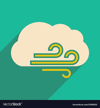 Flat with shadow icon and mobile application cloud vector image