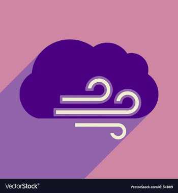 Flat with shadow icon and mobile application cloud vector image