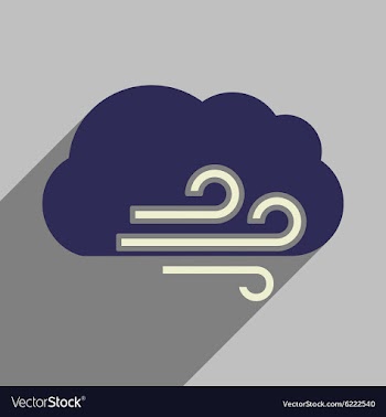 Flat with shadow icon and mobile application cloud vector image
