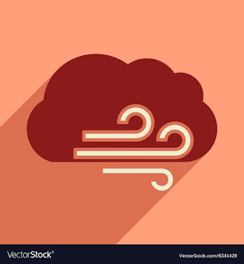 Flat with shadow icon and mobile application cloud vector image