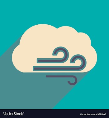 Flat with shadow icon and mobile application cloud vector image