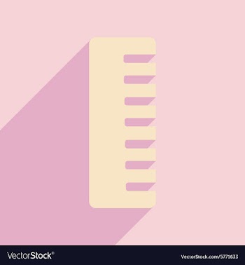 Flat with shadow icon and mobile application comb vector image