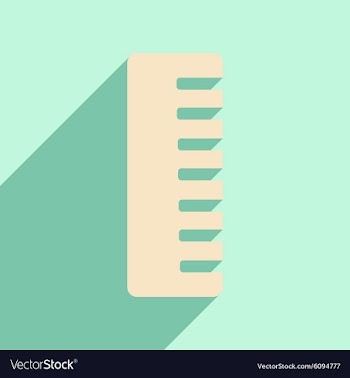 Flat with shadow icon and mobile application comb vector image