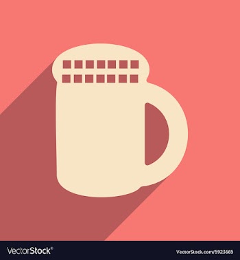 Flat with shadow icon and mobile application cover vector image