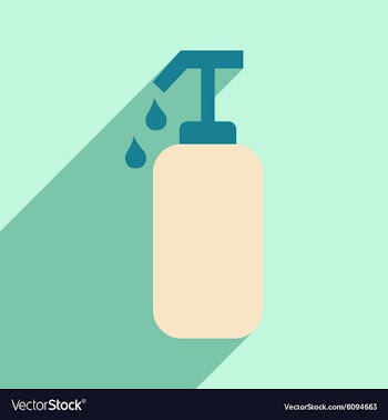 Flat with shadow icon and mobile application cream vector image