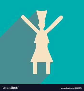 Flat with shadow icon and mobile application dance vector image