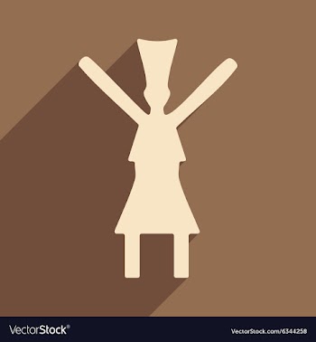 Flat with shadow icon and mobile application dance vector image