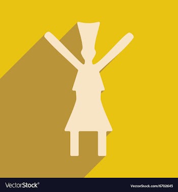 Flat with shadow icon and mobile application dance vector image