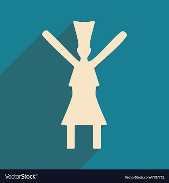 Flat with shadow icon and mobile application dance vector image