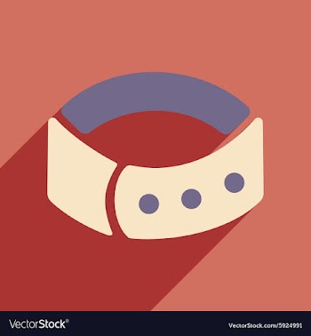 Flat with shadow icon and mobile application dog vector image