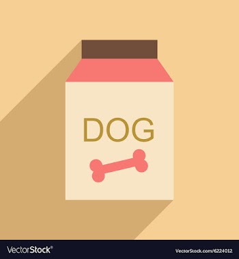 Flat with shadow icon and mobile application dog vector image