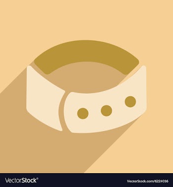 Flat with shadow icon and mobile application dog vector image